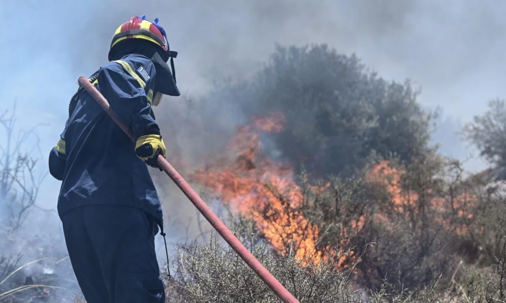 Φωτιά ξέσπασε στη Μεγαλόπολη, κοντά στο ορυχείο - Μήνυμα του 112 για εκκένωση
